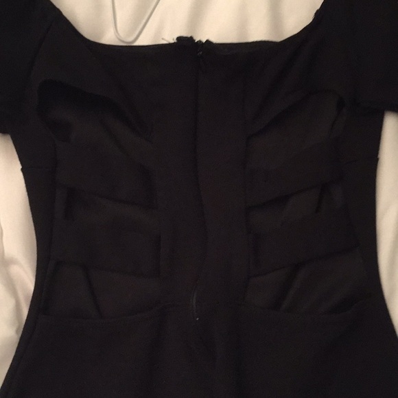 black off shoulder dress - Picture 2 of 2